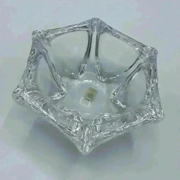 VINTAGE Cristal DAUM FRANCE CRYSTAL MODERNIST ASHTRAY CIGAR REST 5.5" DIA - Picture 6 of 6